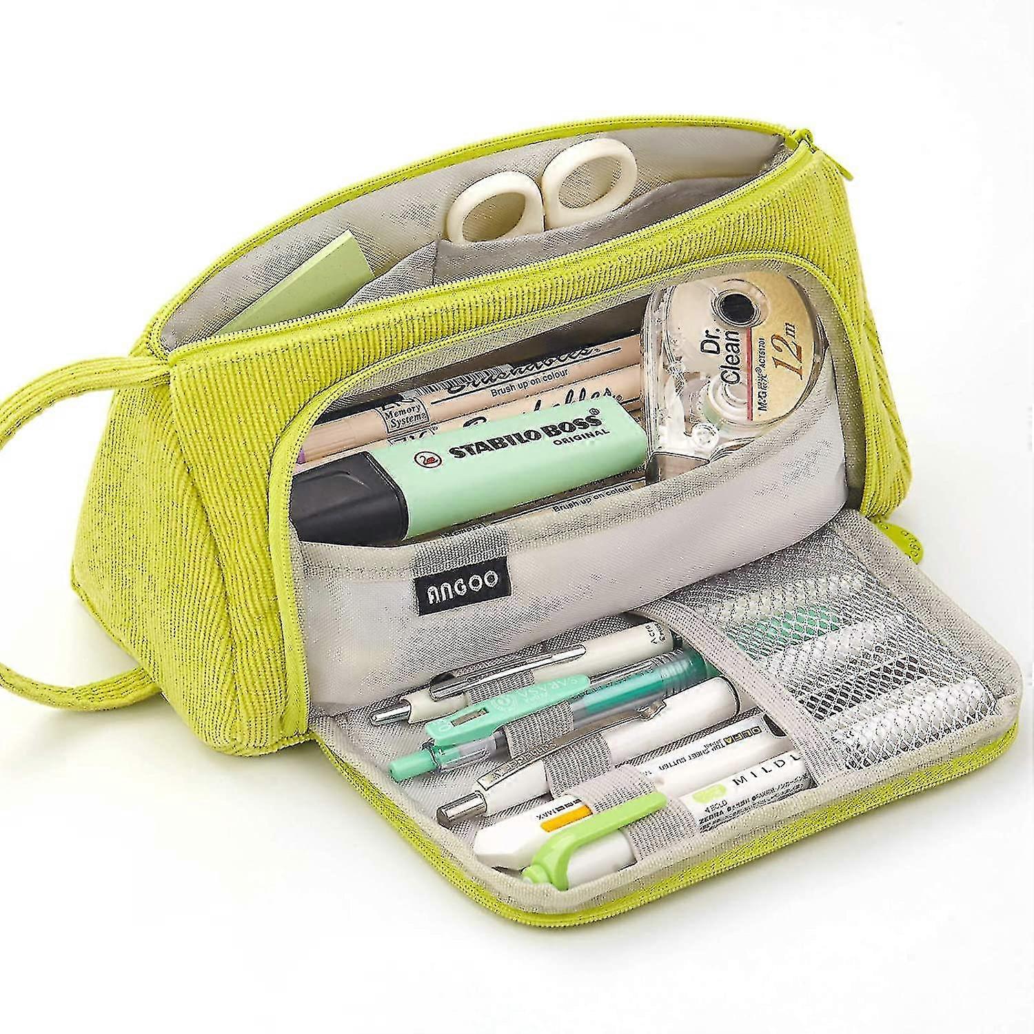 Big Capacity Pencil Case Canvas High Storage Marker Pen Case