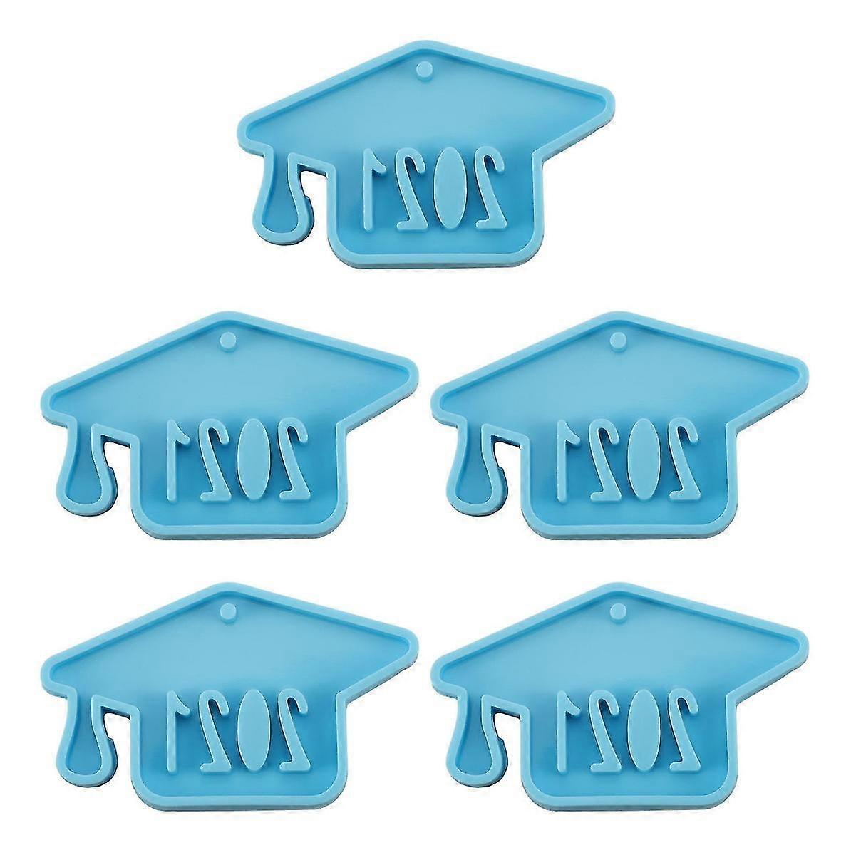 Elegant And Delicate Graduation Hat Mould (5pcs)