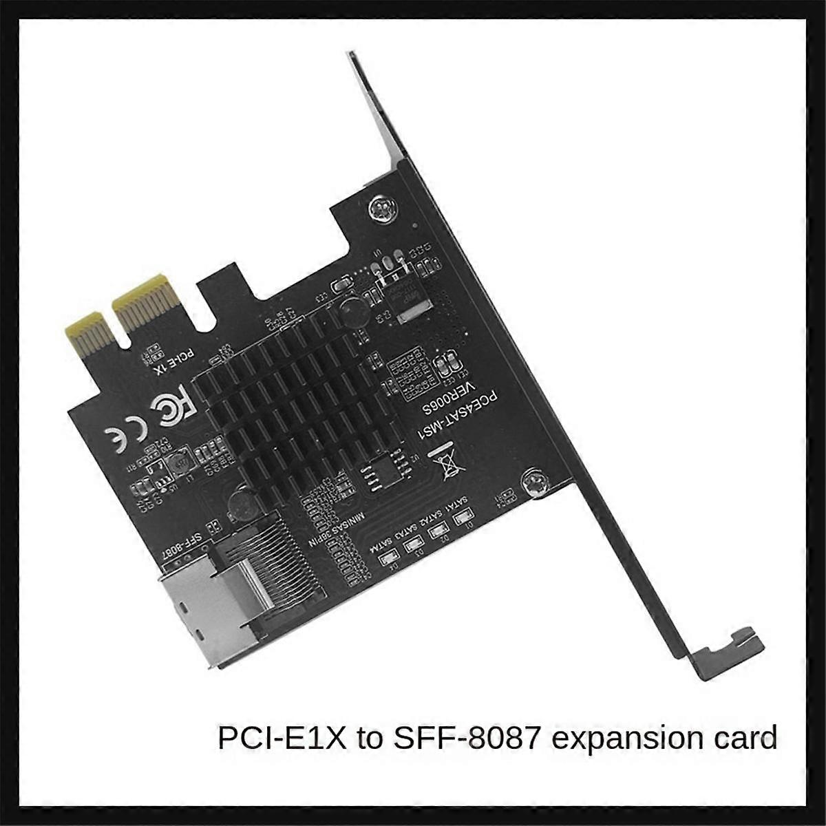 PCIe to SFF-8087 SATA3.0 Expansion Card Mini-SAS/SATA Hard Disk 9215 Adapter Card 36PIN