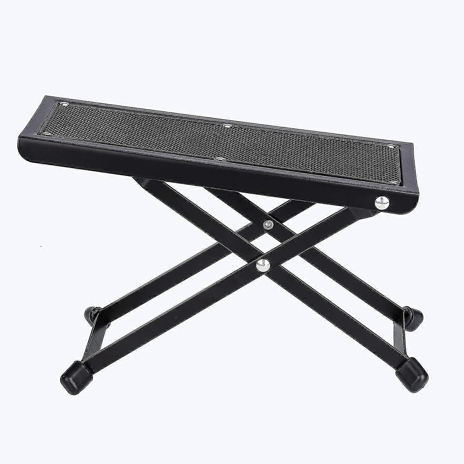 Guitar Foot Rest Pedal, Sturdy Guitar Footstool With 6 Height Adjustable Stand, Foldable Foot Pedal With Anti-Slip Rubber Pad For Classical/Acoustic/E