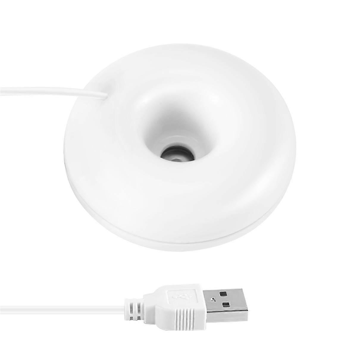 White donut humidifier usb office desktop mini humidifier portable air purifier white