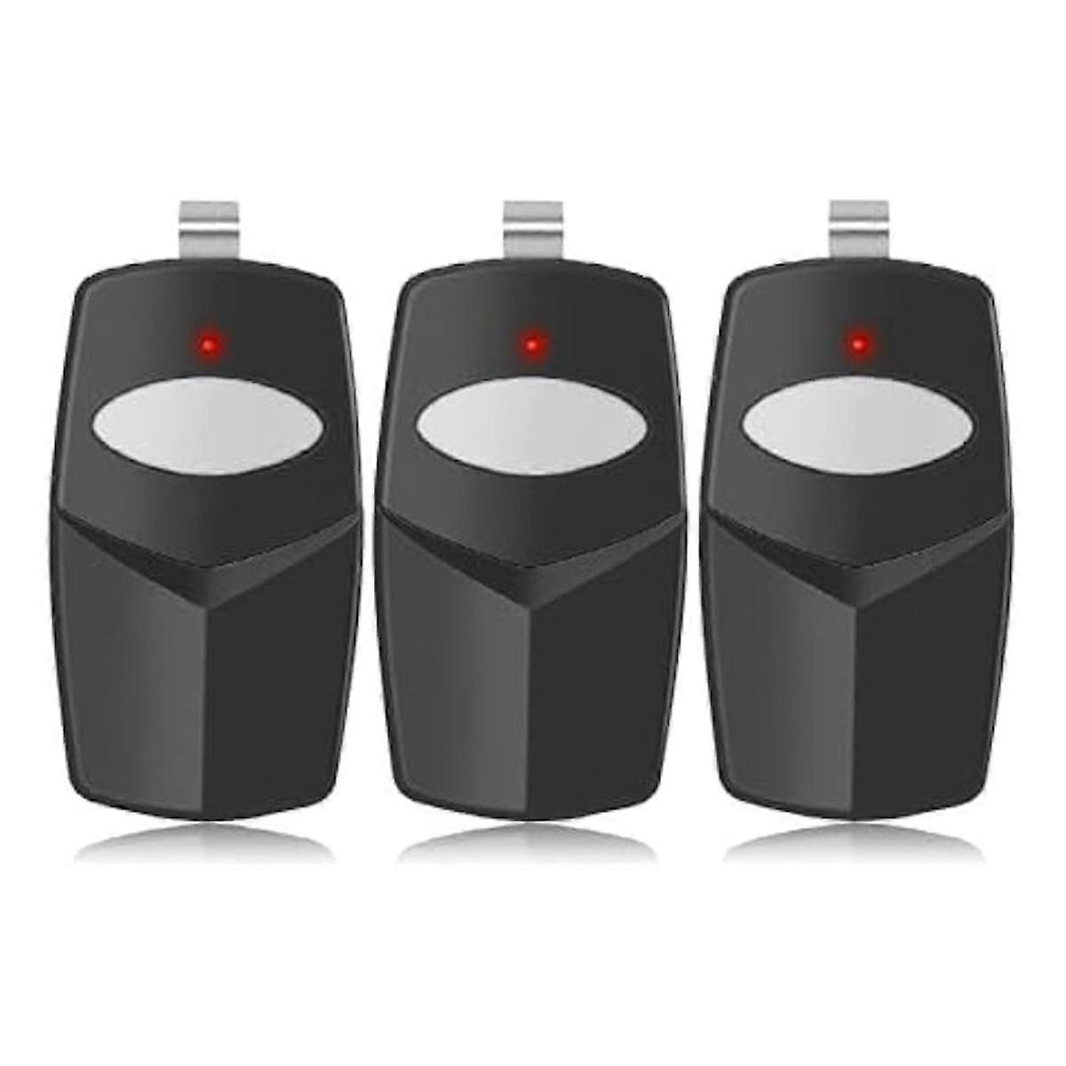 3 stuks vervanging voor lineaire multicode garagedeuropener afstandsbediening, 3089, 308911, MCS308911, 10 DIP-schakelaar, zwart, 300 MHz