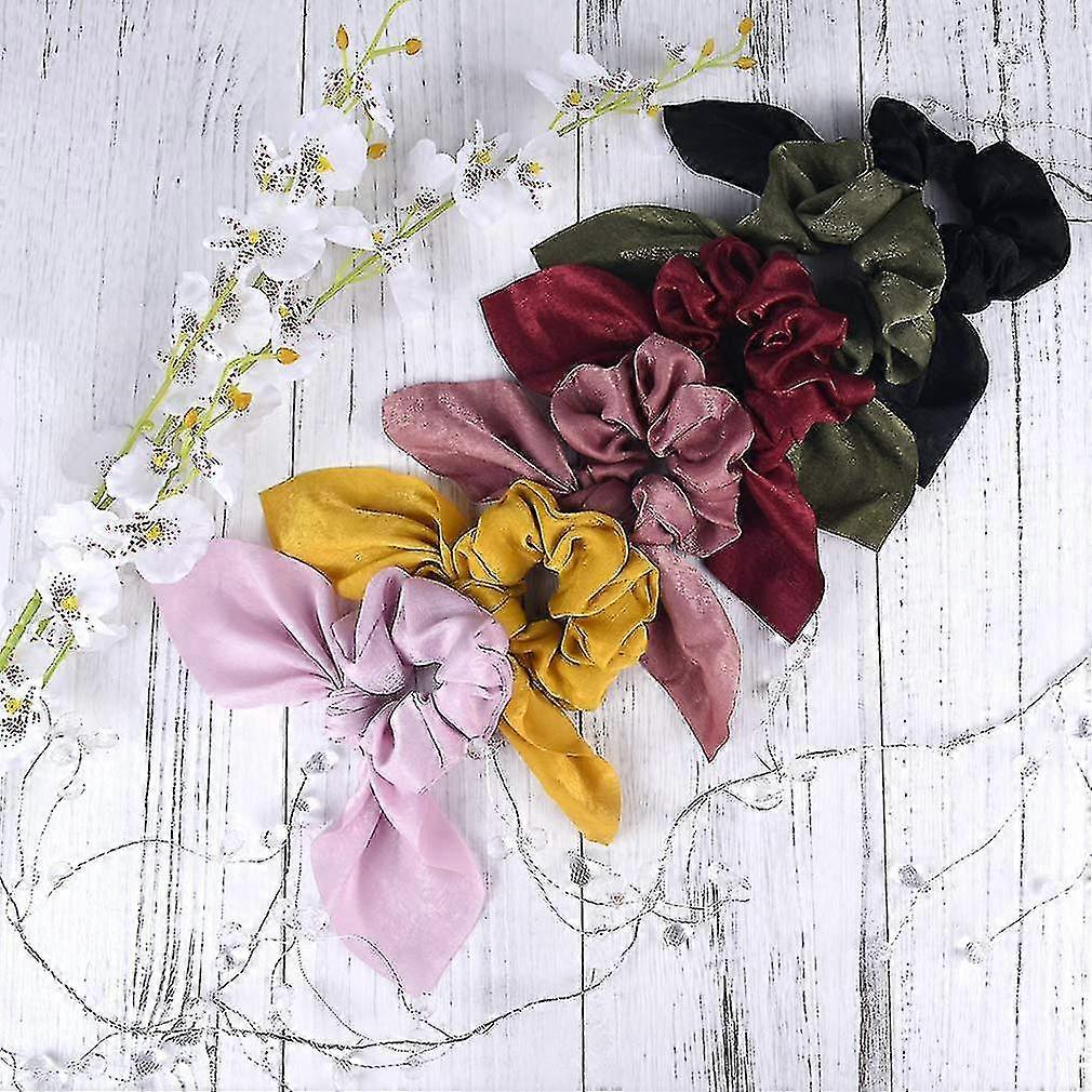 6 stk Scrunchies Slips Bands