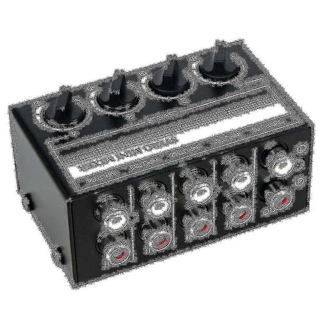 4 Channel Stereo Audio Mixer Support Rca Input And Output Mini Passive Stereo Mixer With Separate Banmo