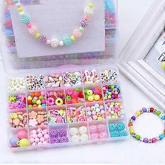 Beaded Baby Toys Toddlers Handmade Storage Box Diy Crafts Production Material Package Necklace Bracelet Educational Girls Gifts - Beads Toys