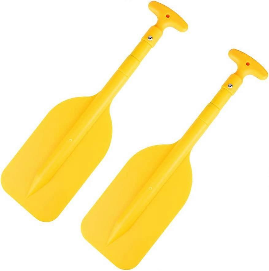 Set of 2 Telescoping Kayak Paddle Rafting Boat Paddle Canoe Paddle Plastic Aluminum Alloy Boat Paddle