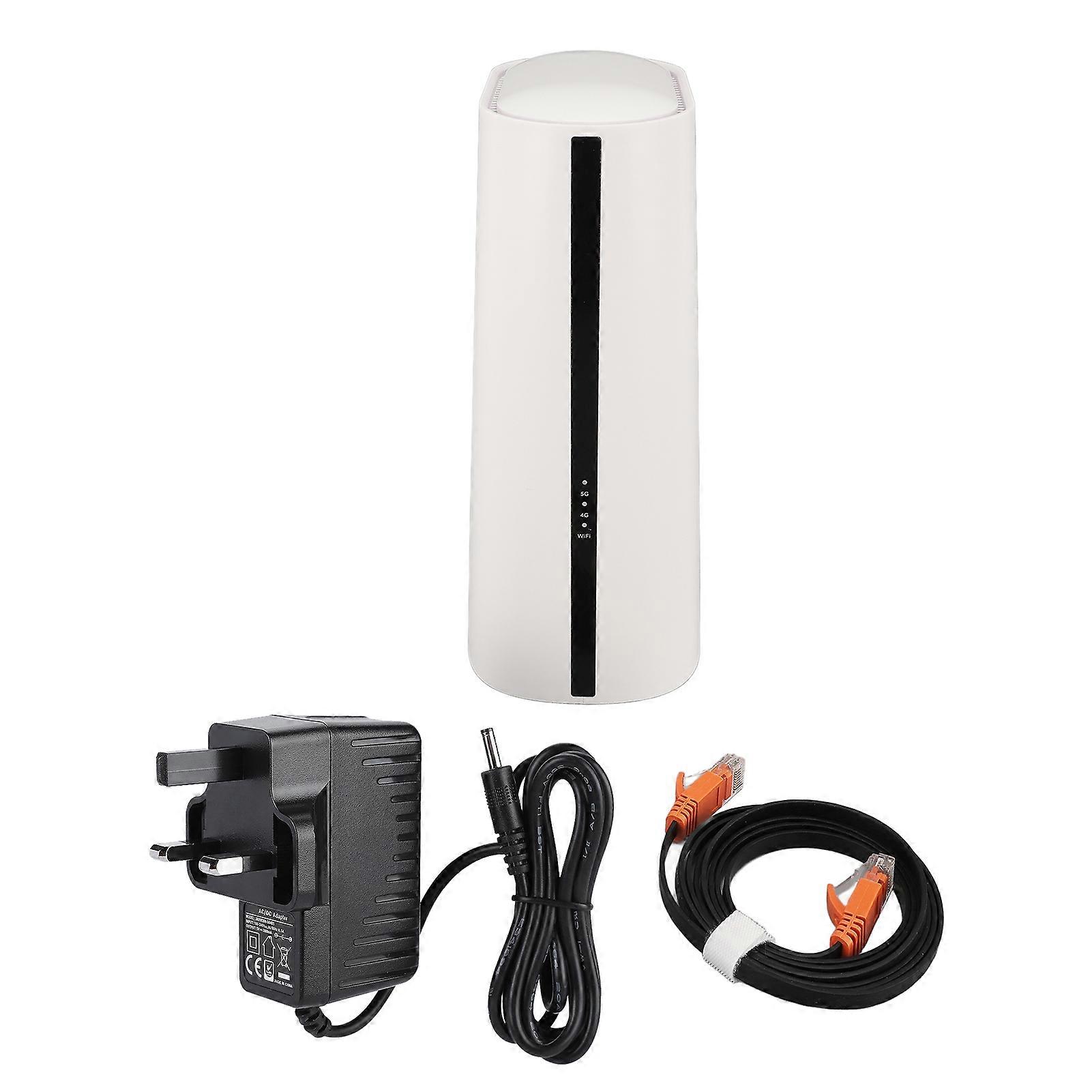 5G Wireless Internet Router Full Band Gigabit 2.4G Plus 5.8G CPE Dual Band WiFi Router for Home and Office UK Plug