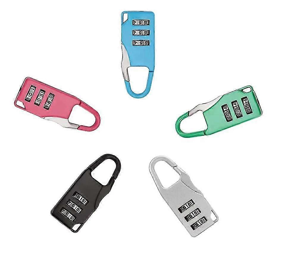 5 Pack Luggage Code Lock Security Padlock School Locker Gym Shed Cabinet Latch Cabinet Door 3 Digit Alloy Combination Padlock Betterlifefg
