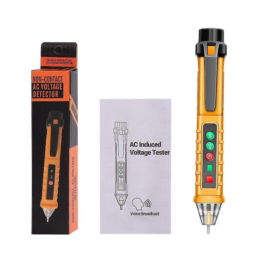 Non-Contact Voltage Tester Pen with LED Flashlight Live/Null- Wire Judgment-