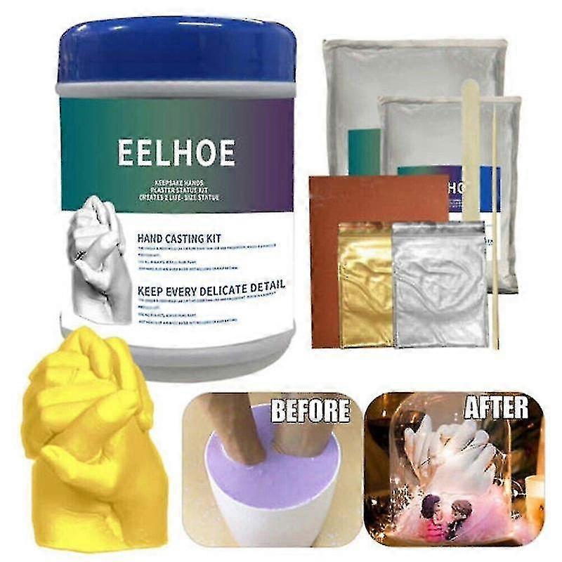 Hand Casting Kit For Couples Adults Keepsake Plaster Statue Cast Kit Diy new