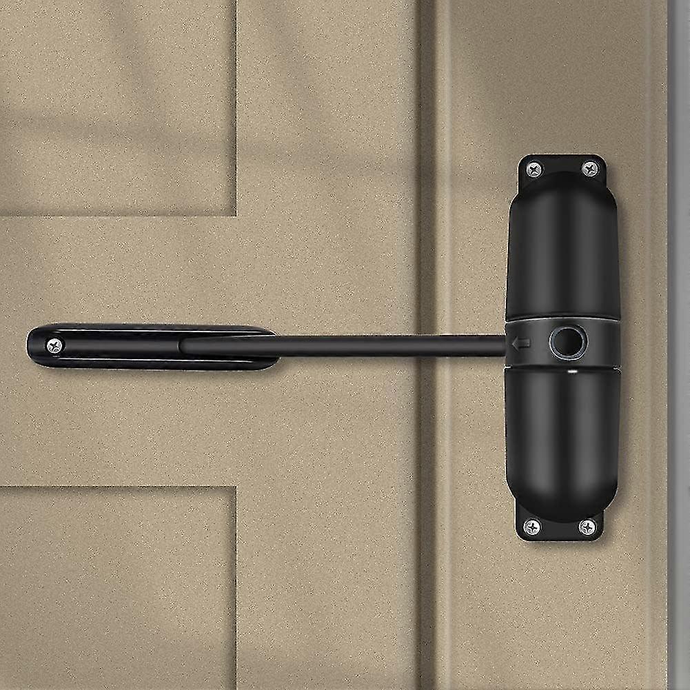 Safety Spring Door Closers, Adjustable Closing Door Hinge, Black