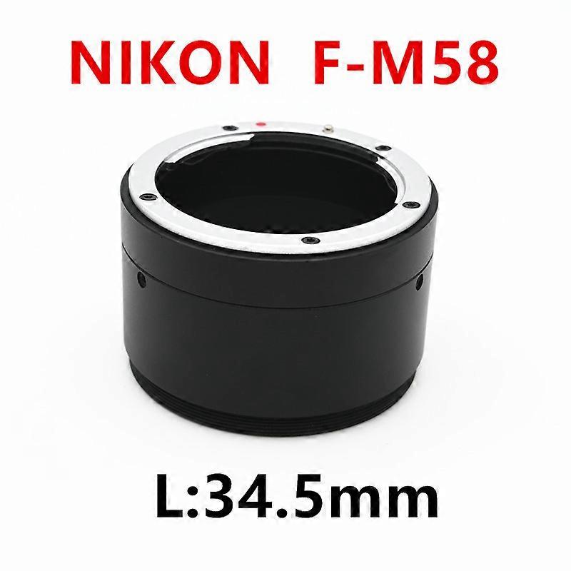 Nikon F lens to M58 industrial Camera Adapter for F-M58 mount for DALSAHIKVISIONFLIRBaumerBaslerLumenera,Vieworks  .F-M58