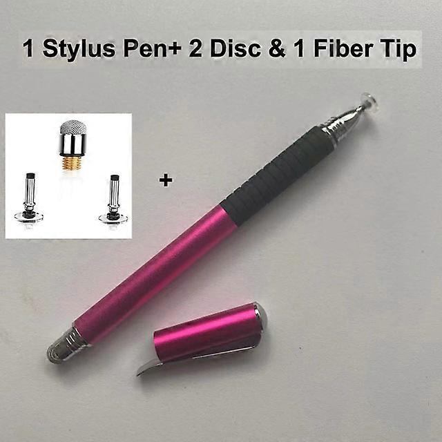 2-in-1 Precision Disc & Fiber Stylus Pen Capacitive Touch Screen Drawing Pen Styli for iPad Galaxy Tab Xiaomi Redmi Huawei