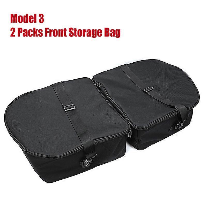 Car Front Trunk Storage Bag For Tesla Model 3 2016-2021 2022 Highland 2023 2024 Portable Storage Box Waterproof Organizer Packet