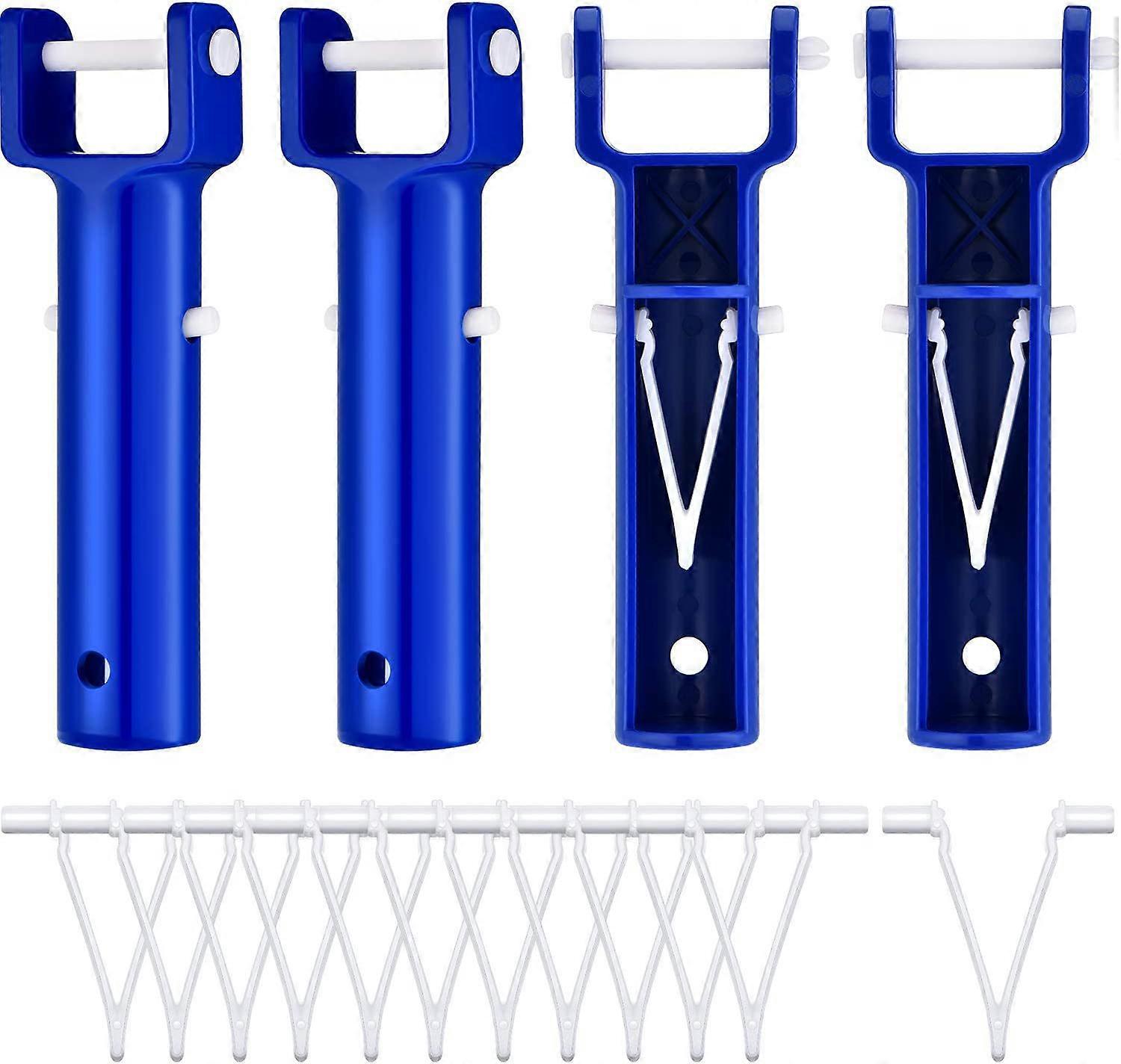 1Pcs V Head Handle Blue Swimming Pool V Shape Clip Brush Head Handle Replacement for Pool Accessories