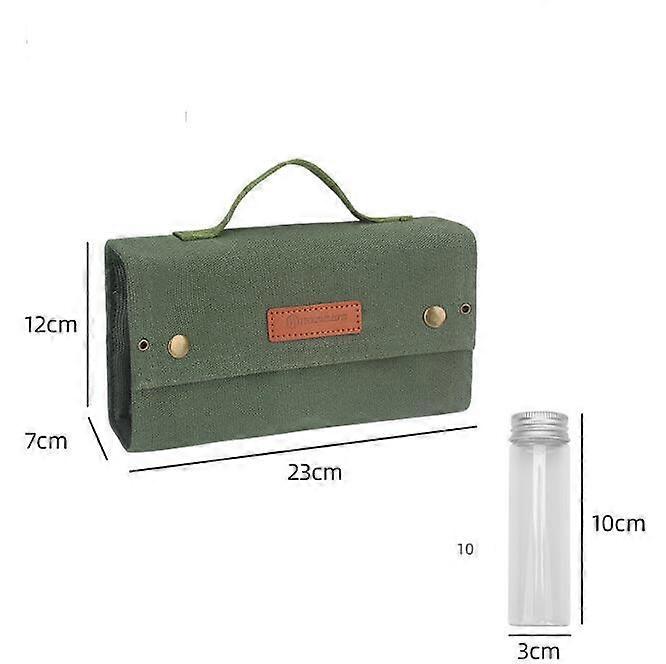 Outdoor Portable Camping Storage Includes 10 Spice Bottles