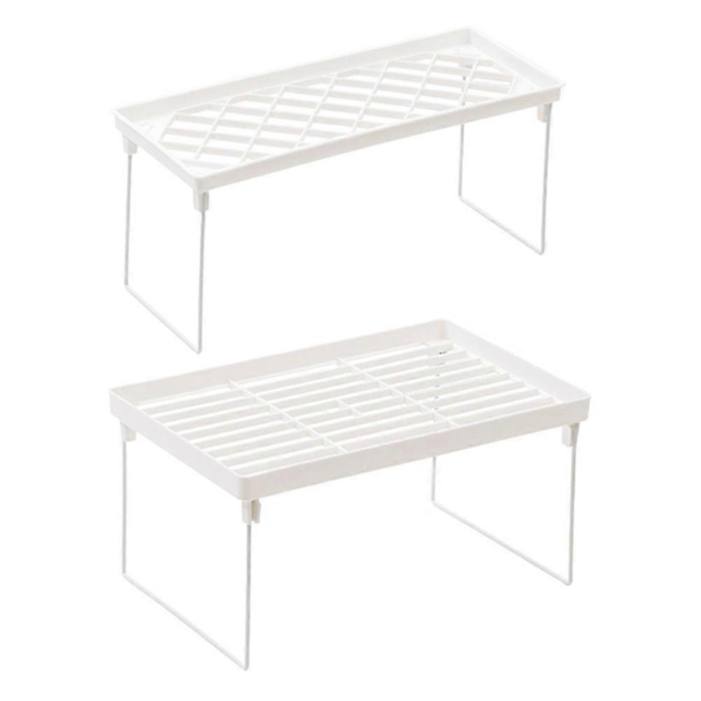 2Pcs Storage Rack Household Study Cabinet Organizer Rack Iron Shelf Holder