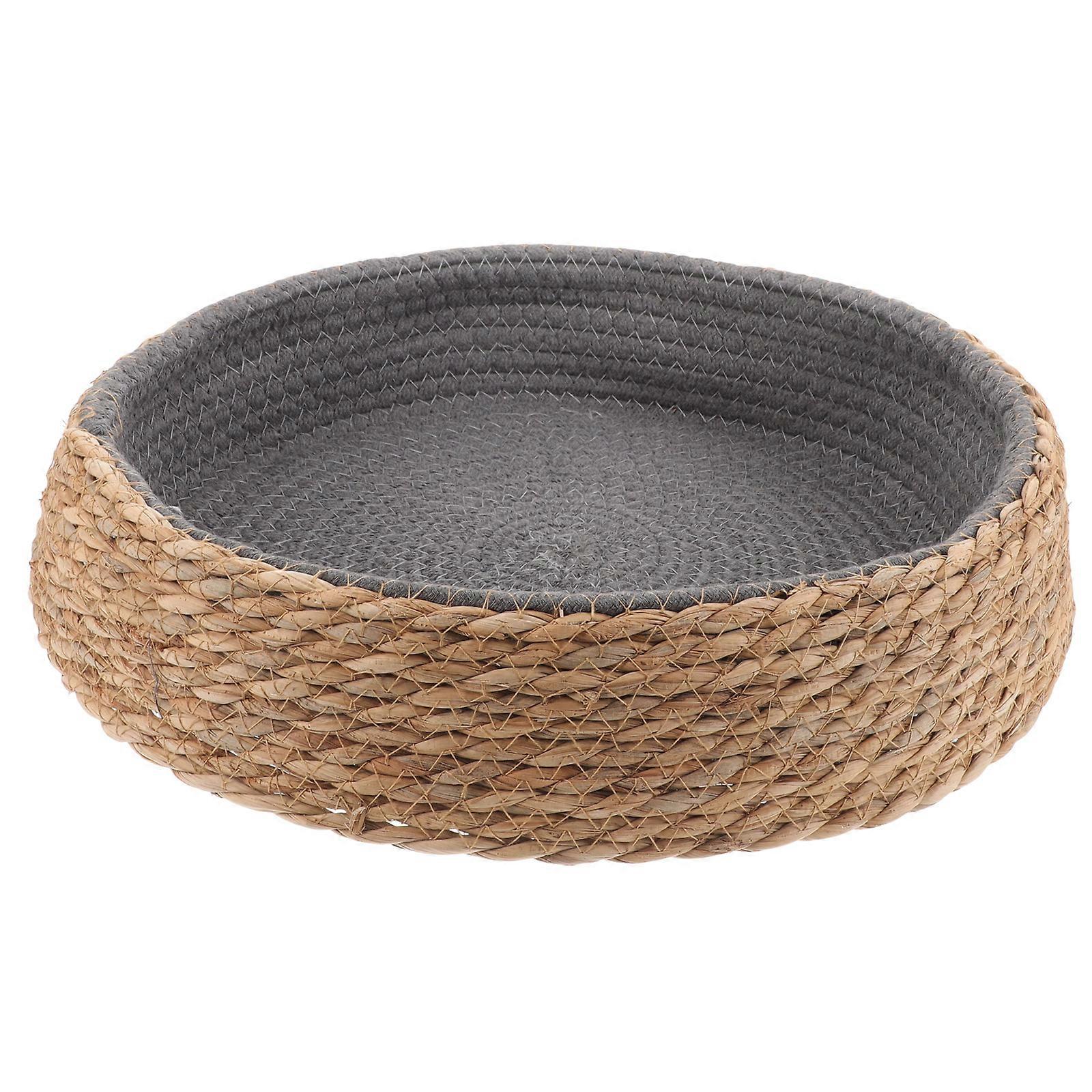 Pet Sleeping Bed Dog Sleeping House Mat Pet Round Shape Bed Breathable Pet Cushion