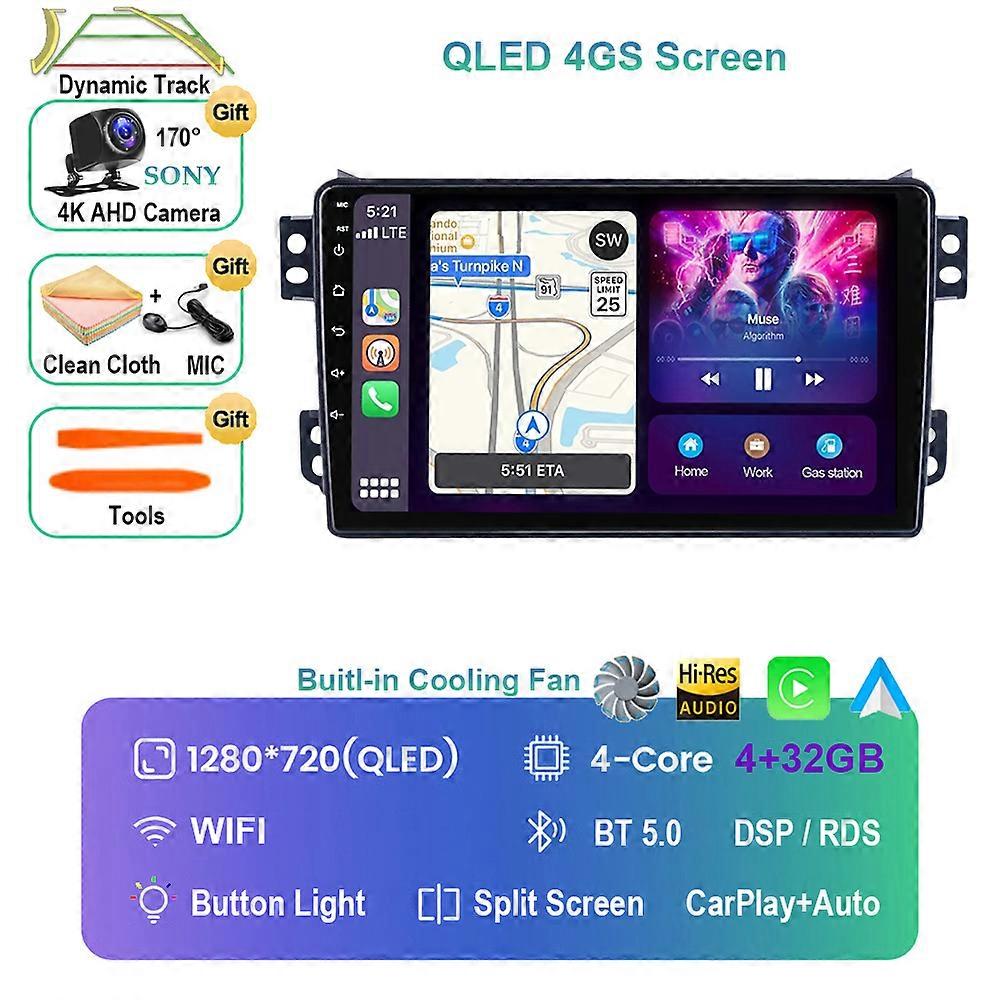 Android 13 Car Radio For Opel Agila Suzuki Splash Ritz 2008 - 2014 Multimedia Video Player Carplay Auto 4G WIFI GPS Navigation