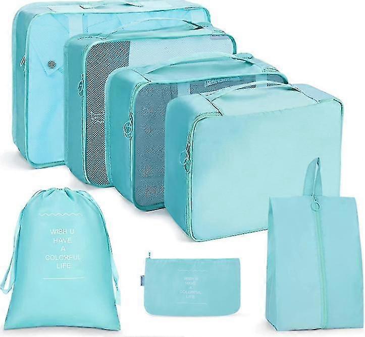 Seven-piece Travel Storage Bag Set Foldable Space-saving Clothing Drawstring Storage Bag