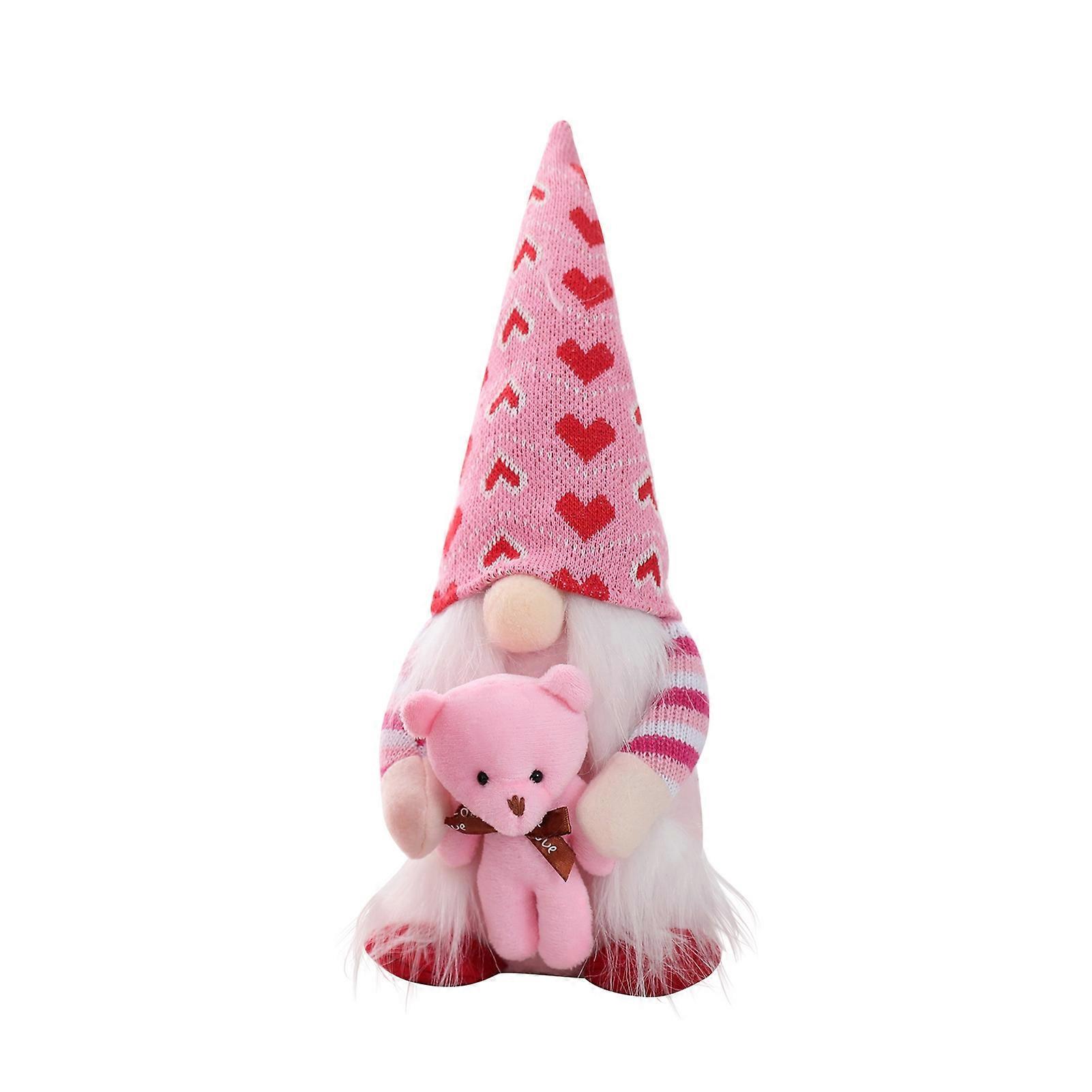 Christmas Style Handmade Doll Decor Fabric Adorable Dwarf Shape Doll Model for Party Qinhai