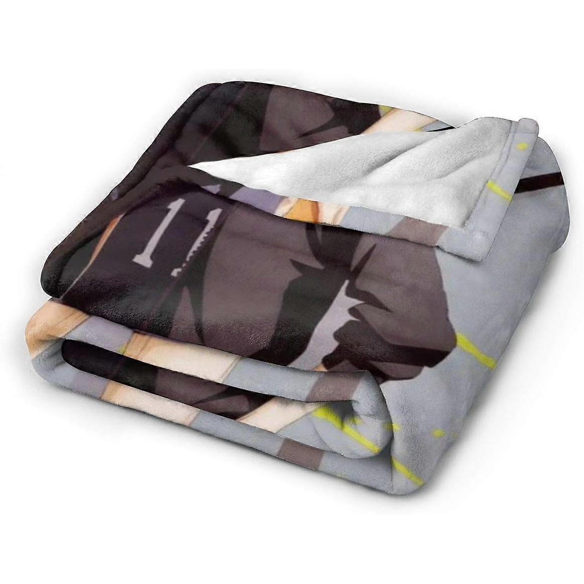 Cobertor de lã multi-estilos leve macio aconchegante colcha de cama presente para sala de estar quarto criança (cobertor kei tsukishima) -e67-r1093