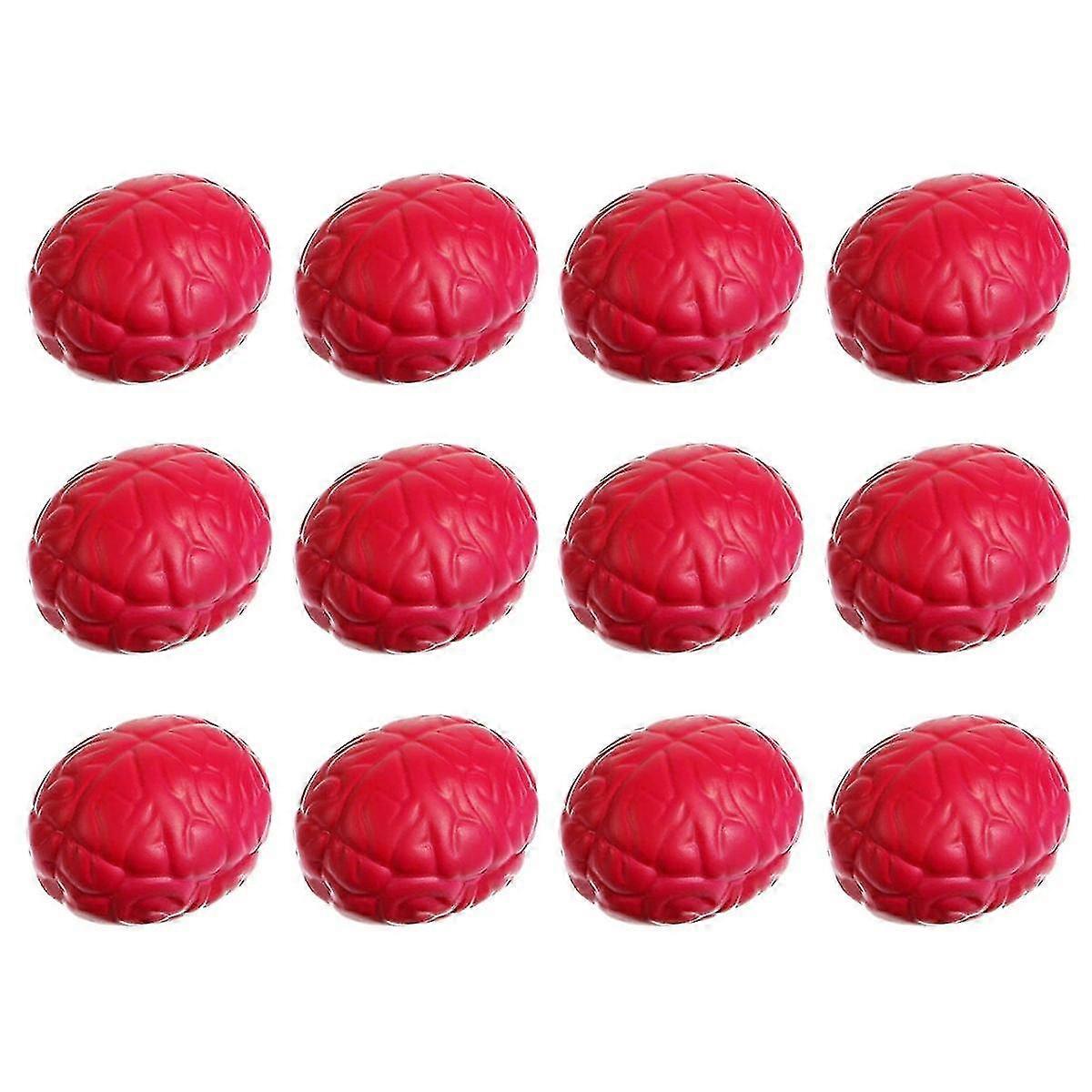 12 Pcs Brain Stress Ball Hand Muscle Exercise Pressure Ball Brain Toy Funny Stress Relief Toy Recog