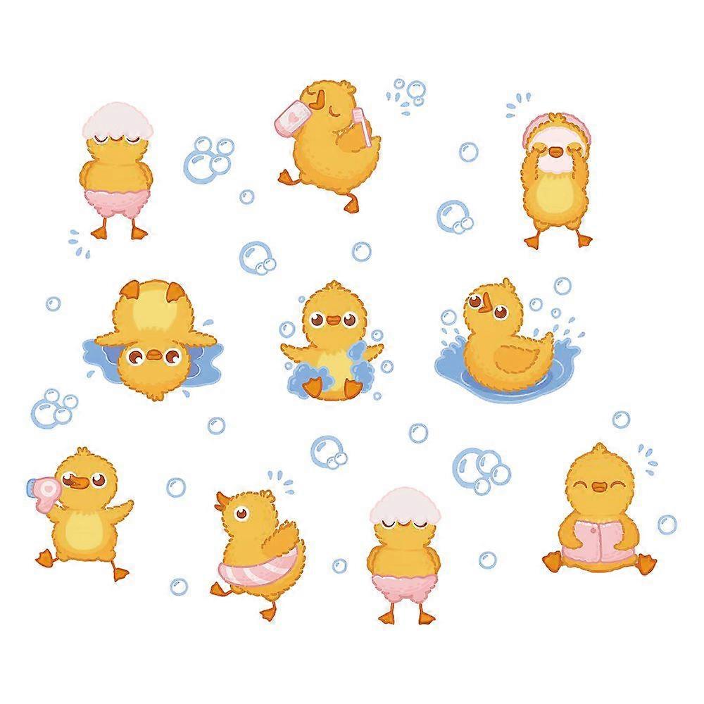 PVC Wall Stickers Wall Decoration Duck Pattern 900x290mm 2pcs/set