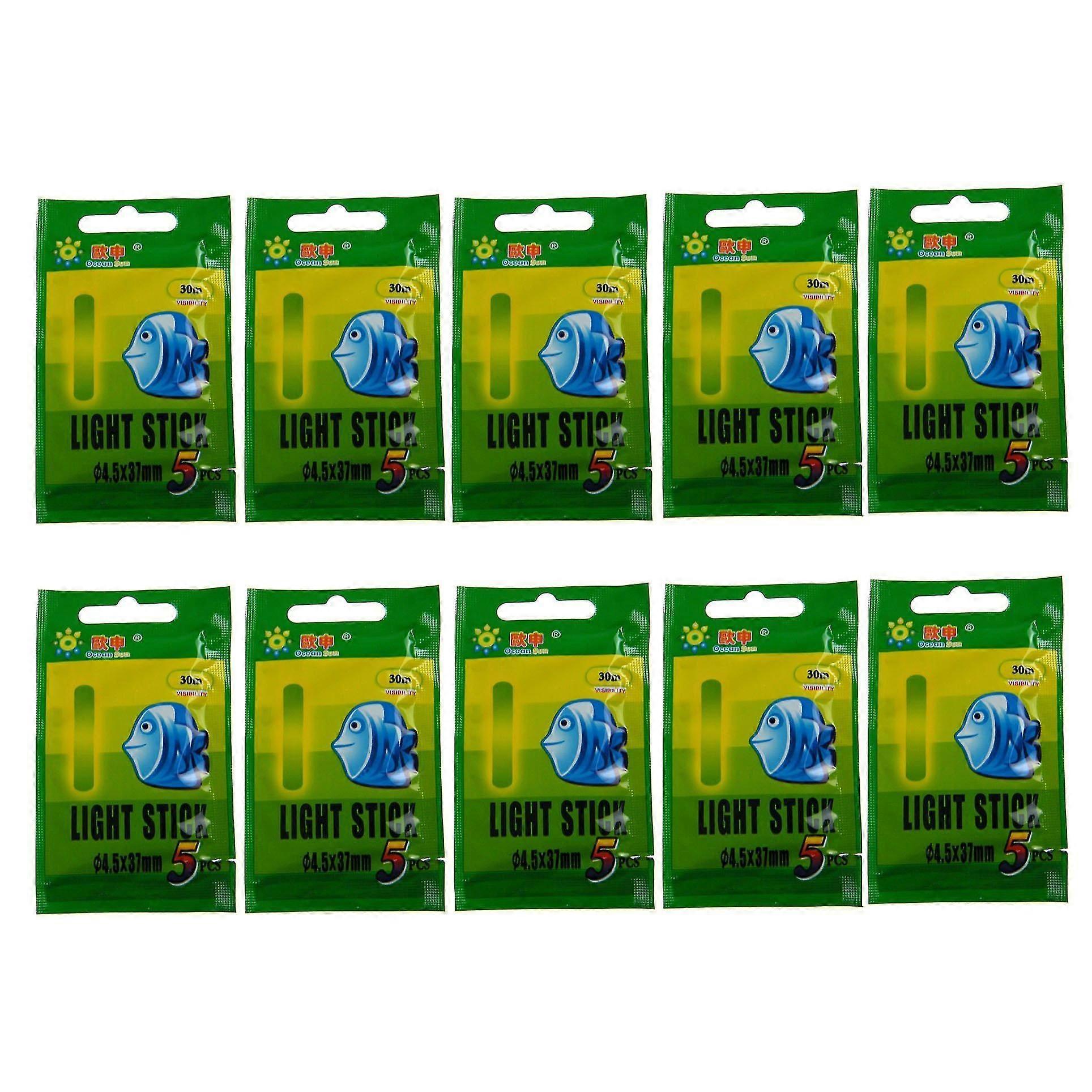 50pcs Fishing Float Fluorescent Light Stick Luminous Night Float Bobber Healthy