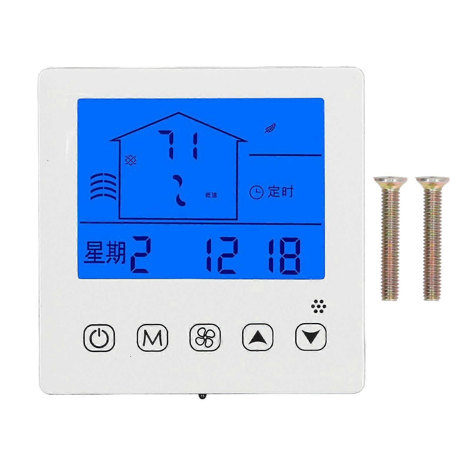 Air Conditioning Control Panel Touch Screen Temperature Humidity Detection Controller for Home 180260V