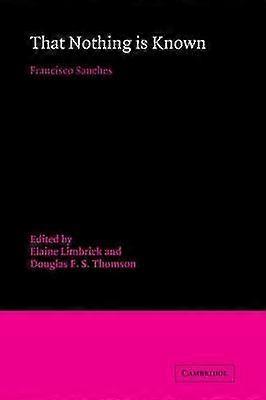 Att ingenting är känt