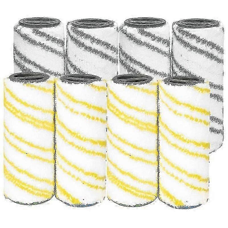 8 Piece Set Of Rollers For Karcher Fc7 Fc5 Fc3 Fc3d Electric Floor Cleaner 2.055 007.0 / 2.055 006.0