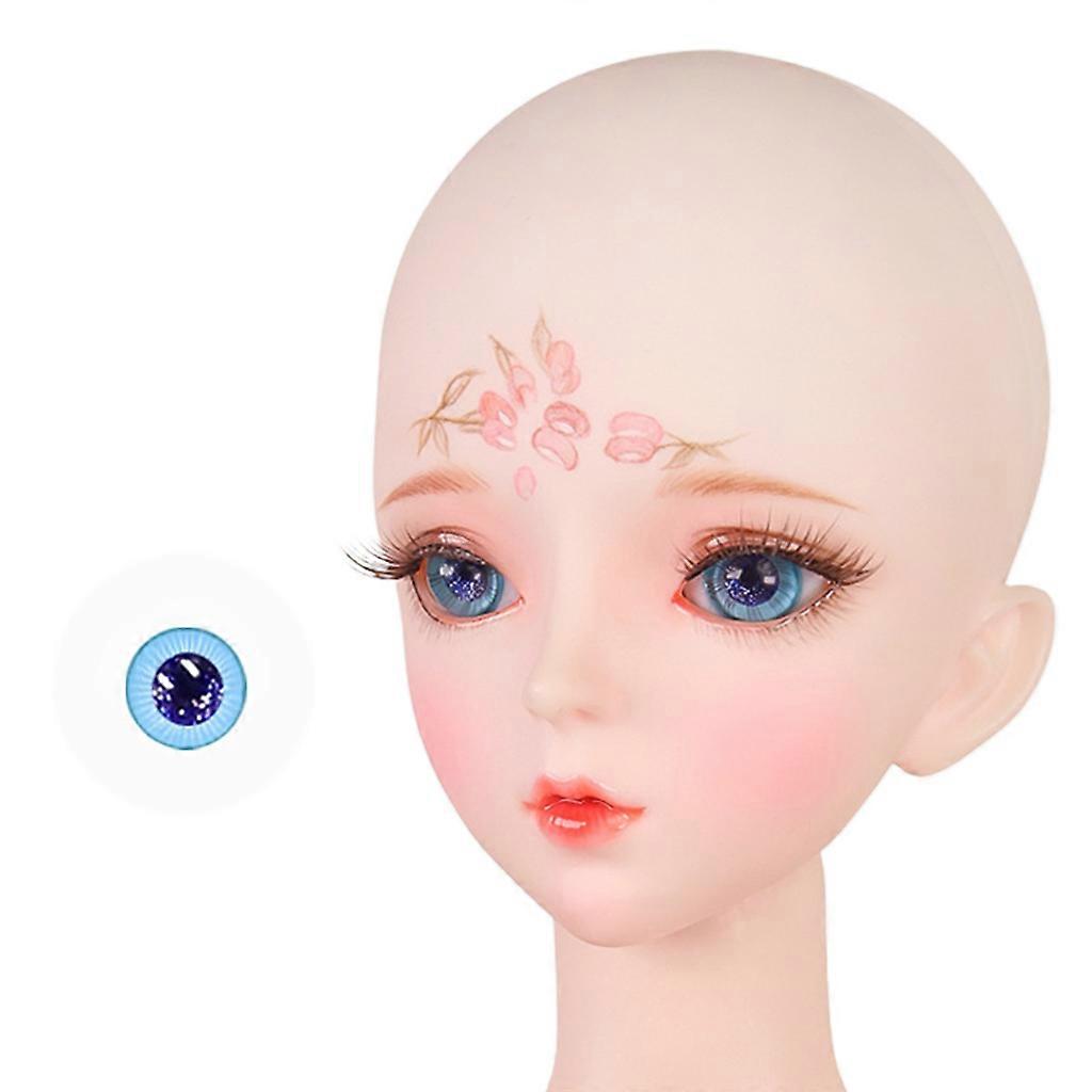 1/3 1/4 Bjd for Doll Eyes DIYクラフトキットガラス眼球1ペアぬいぐるみ人形アクセサリー人形作り女の子女性H