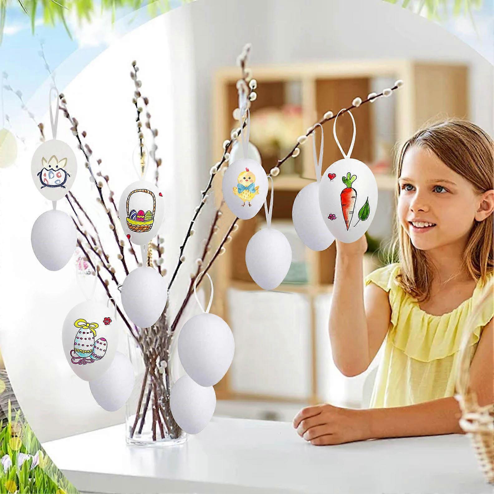 24pc Easter Painted Eggs For Children DIY Toys For Children