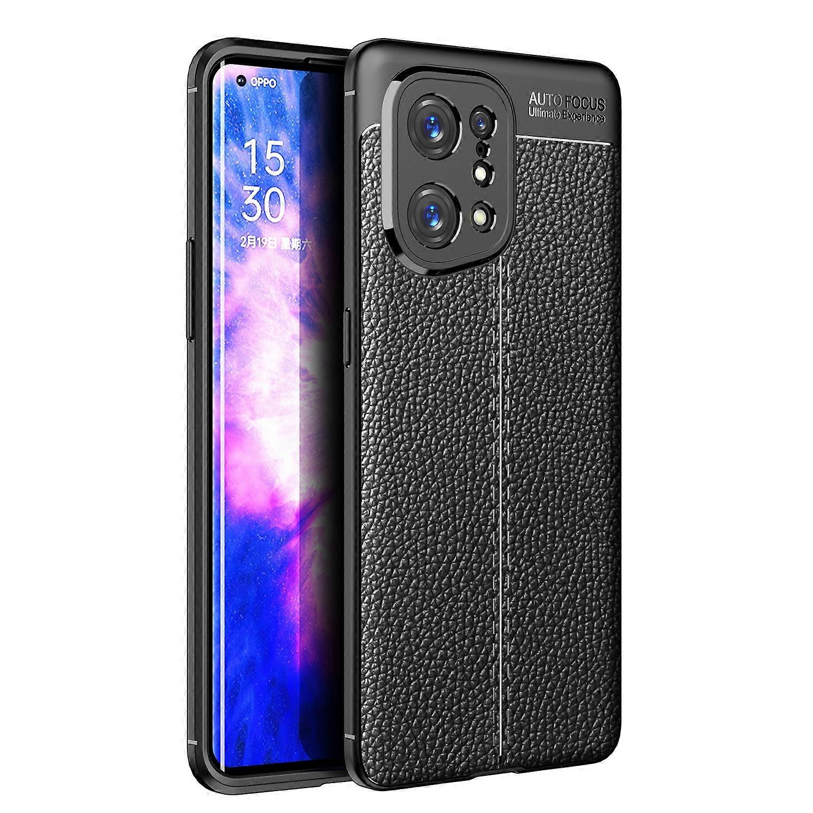 For OPPO Find X5 Litchi Texture TPU Shockproof Phone Case