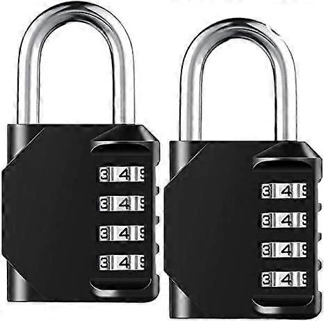 JUSCH Combination 4-digit combination lock Outdoor School Lock Gym Locker Lock - 2 Pack