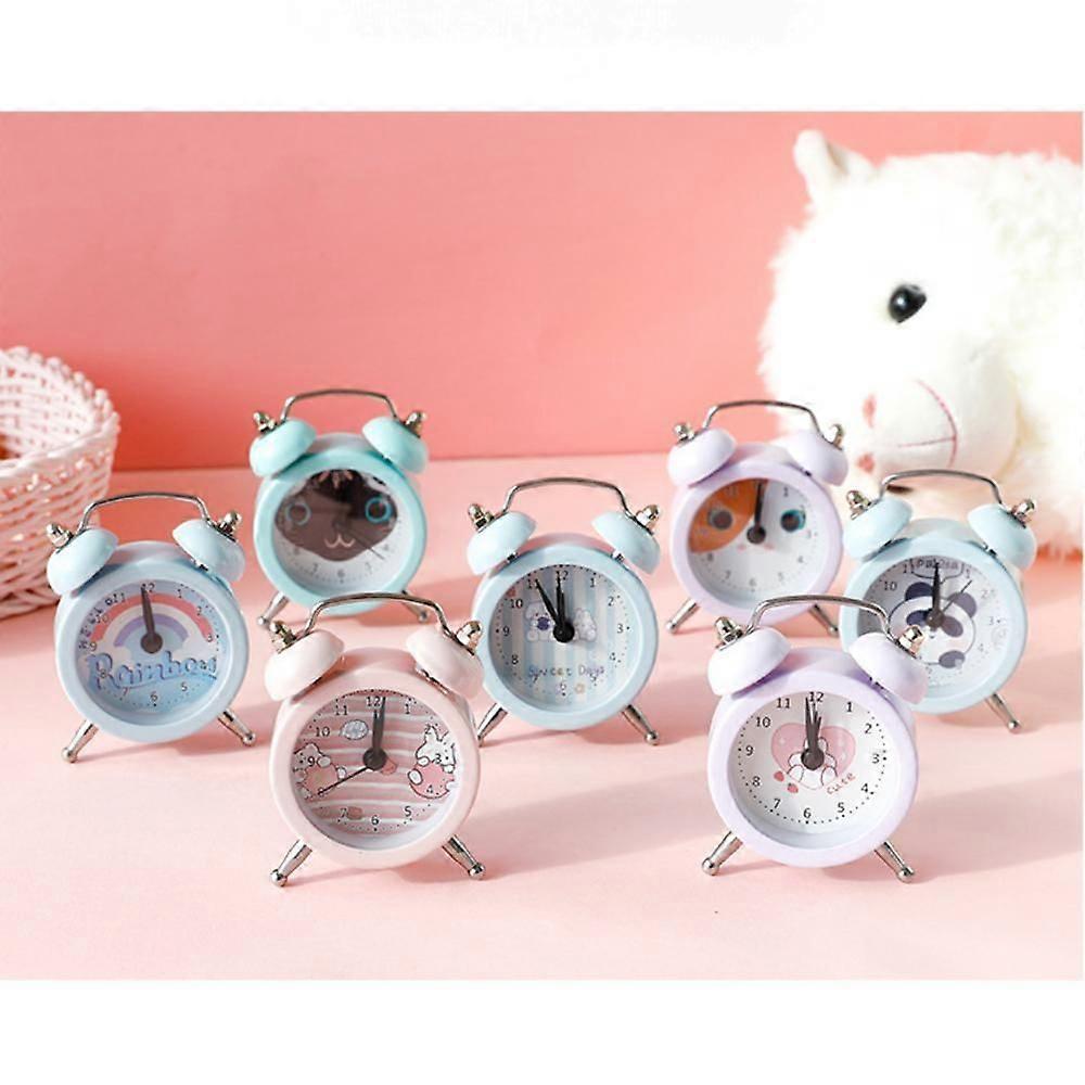 Twin Bell Alarm Clock, SAYTAY Cartoon Alarm Clock , Student Home Decoration Desktop Clock