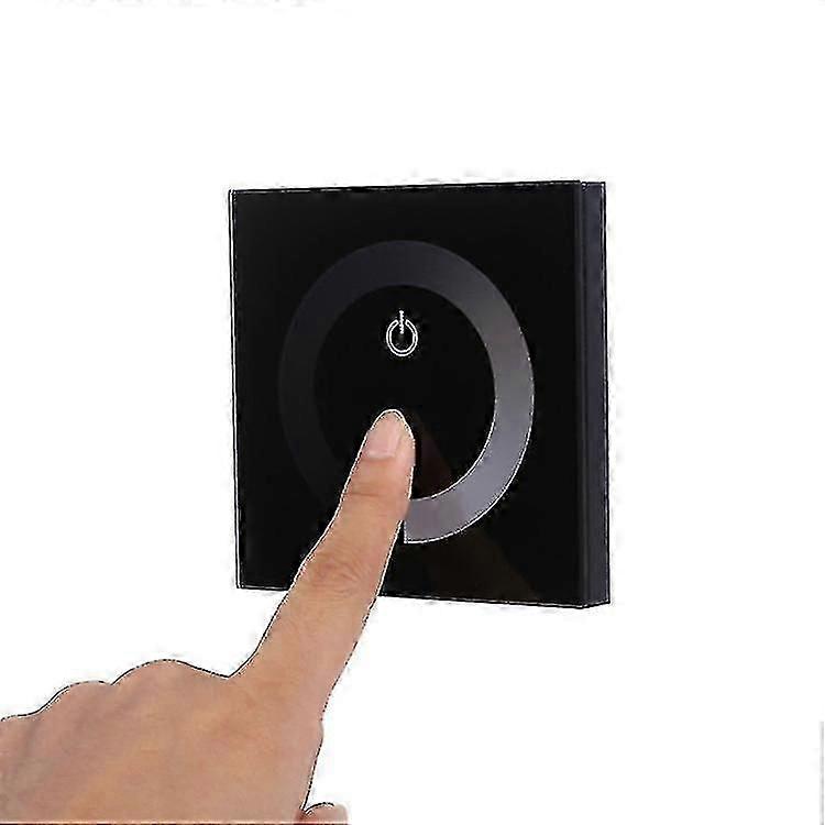 Dc 12v-24v Dimmer Switch Wall Mount Touch Panel Controller, Monochrome Led Strip Brightness Adjustab