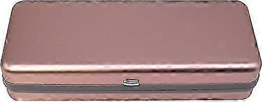 Trendy Aluminum Glasses Case Pink