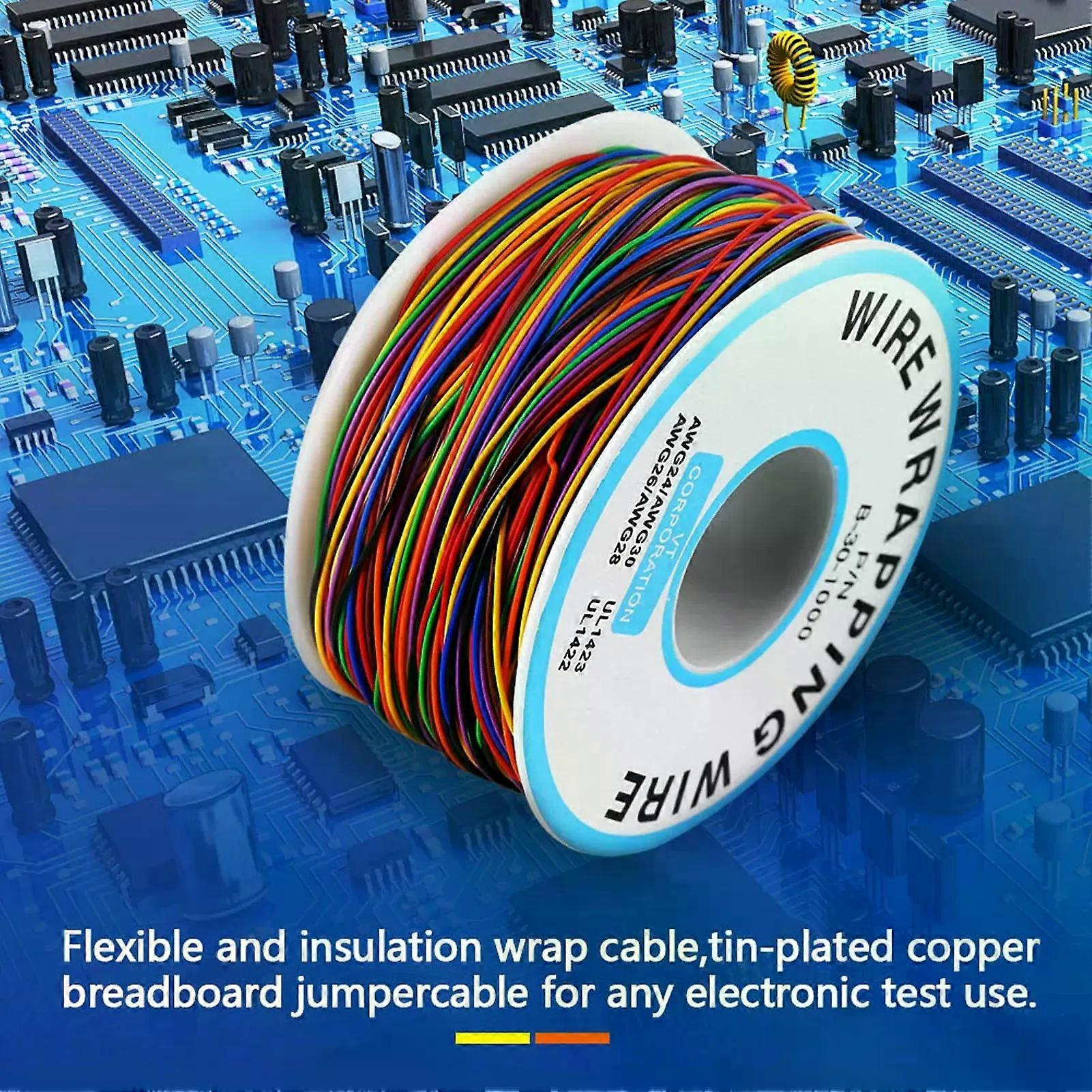 Colorful P/N B301000 250M 8Wire Colored Insulation Wrapping Copper Test Cable
