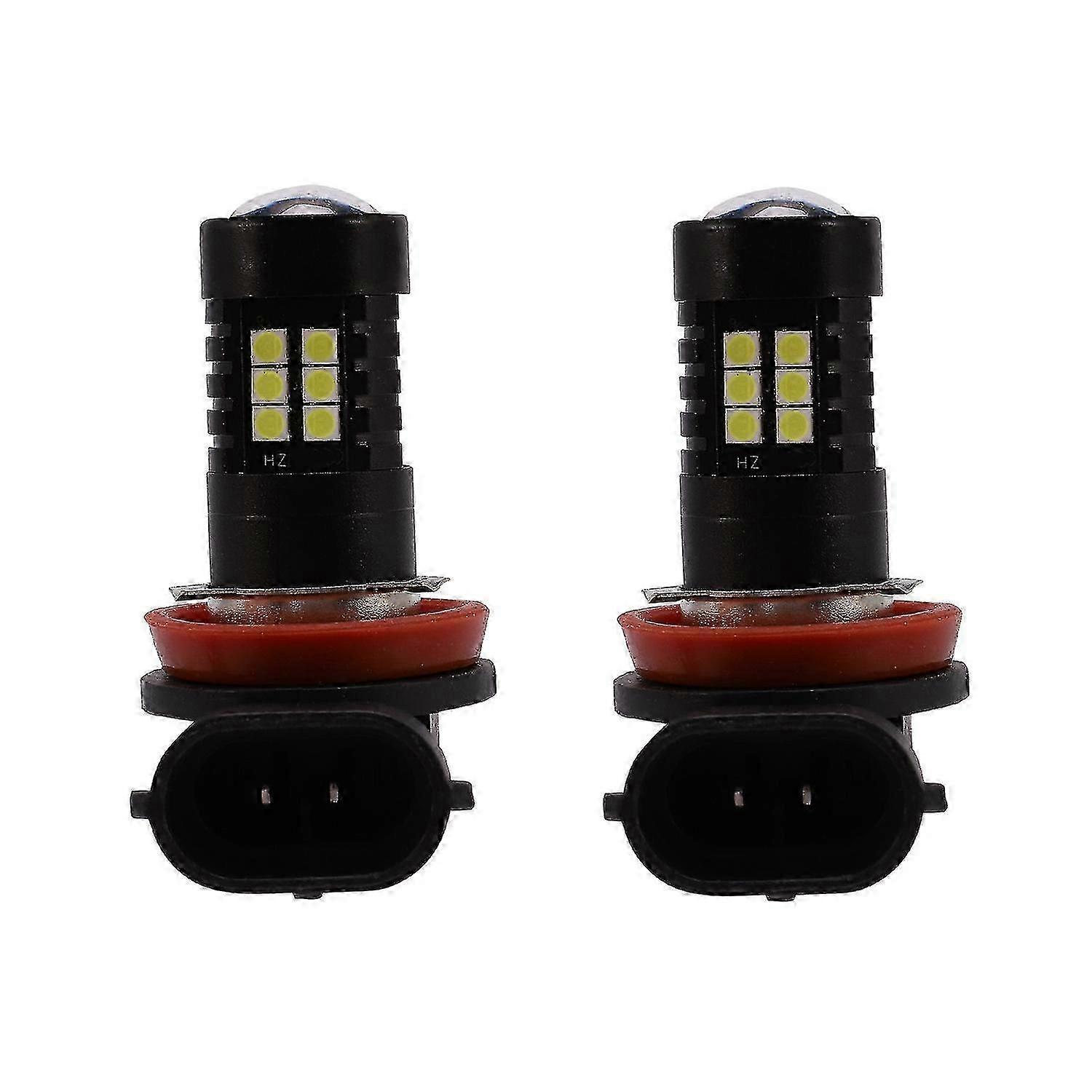For Superb - 2x Canbus LED Daytime Running & Fog Light Bulbs (3030 21 SMD, H8)