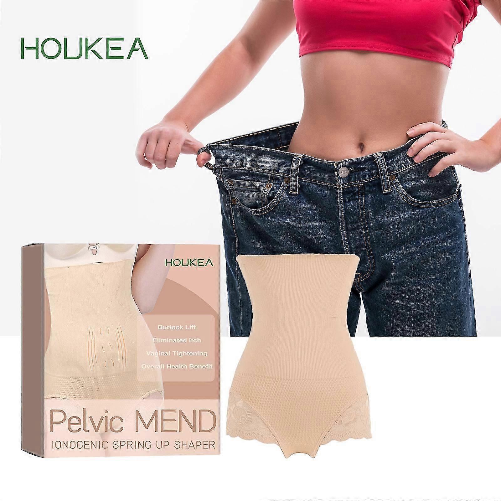 PelvicMEND Jonogen Spring Up Shaper, Jonogen tygformare, 2024 Ny Kvinna Mag Hög Midja Trosor, Kvinnors Magkontroll Shapewear