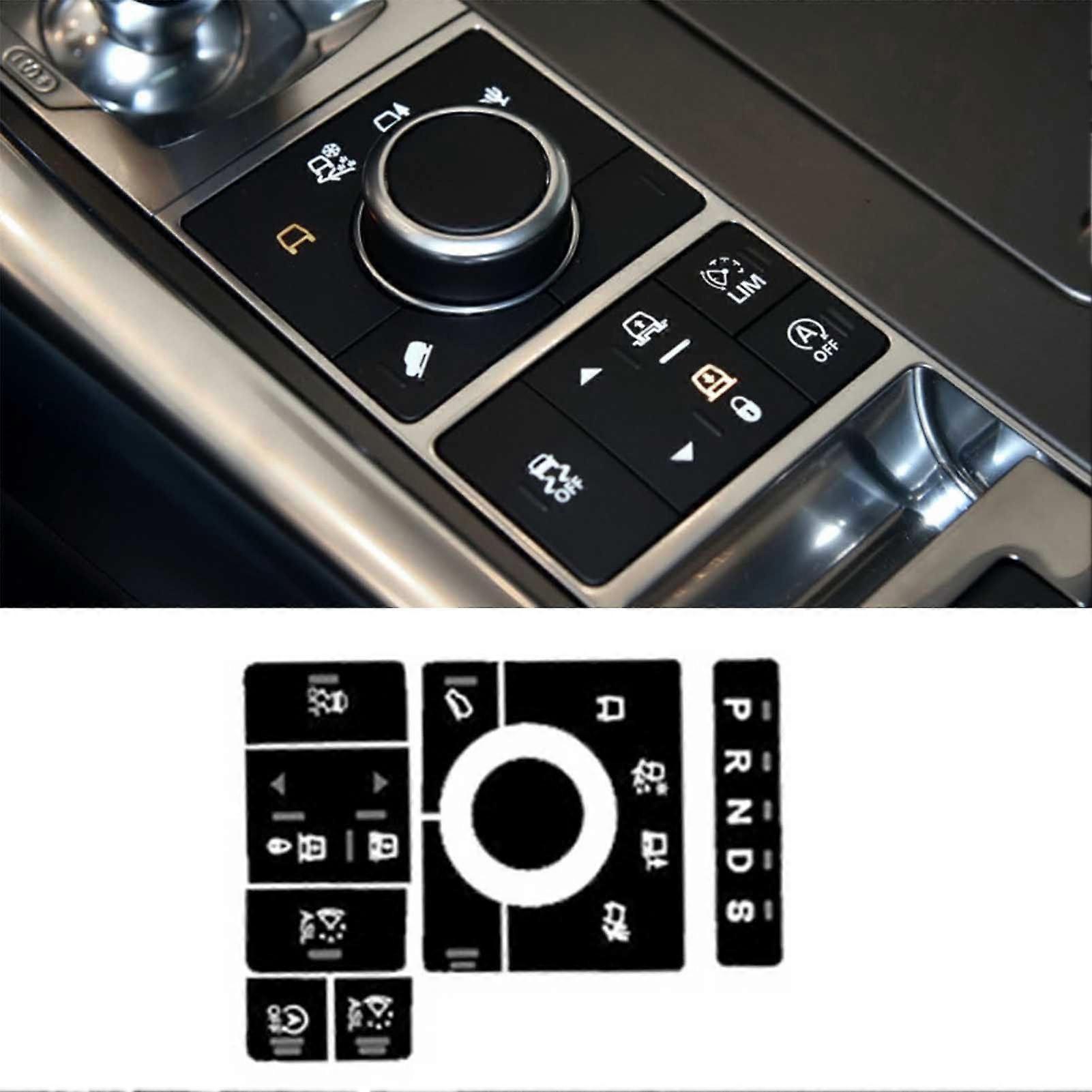11Pcs Terrain Mode Button Stickers Patch Trim For Range Rover Executive Edition