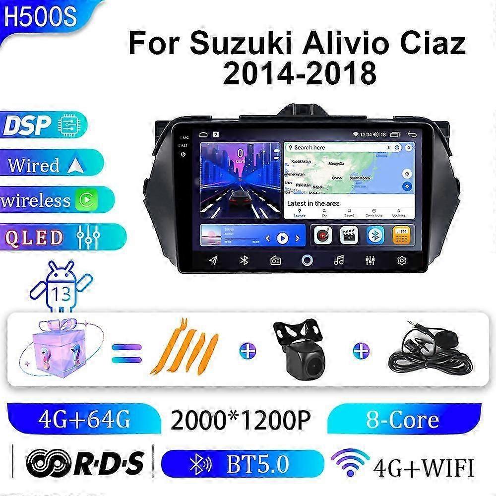 Suitable for Suzuki Kai Yue 14-18 in car Android large screen navigator GPS navigation all-in-one machine-2K