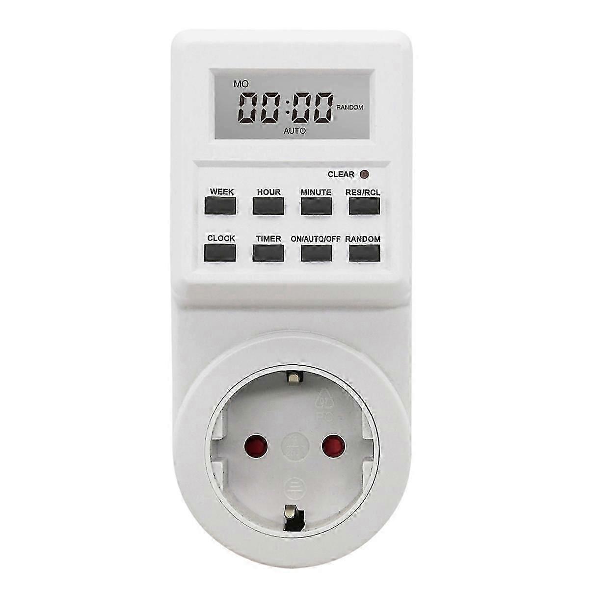 Digital Socket Electronic Timing Switch 24h Kitchen Outlet Programmable Socket EU Plug