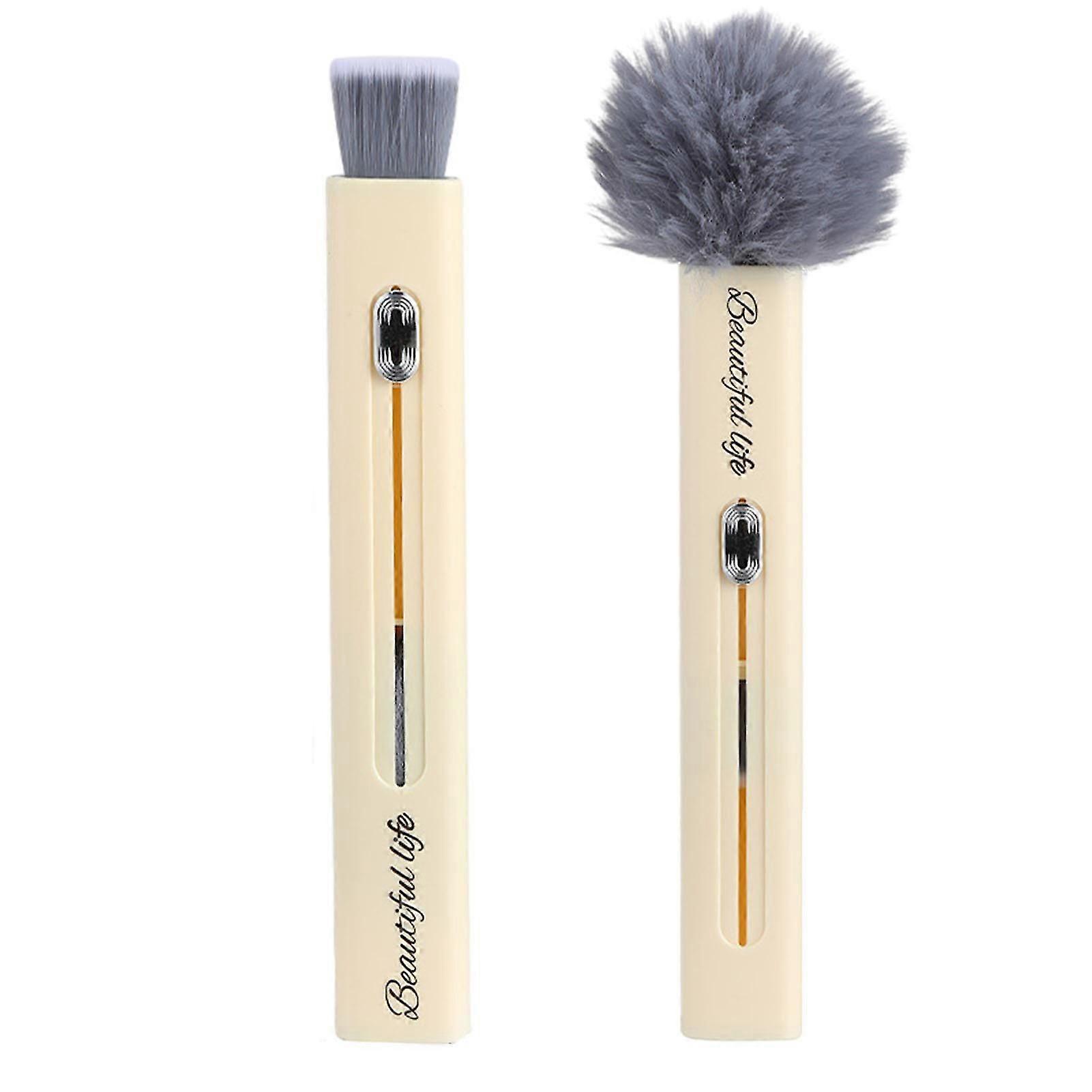 Round Head Dusting Duster Push-pull Portable Washing Duster for Fan