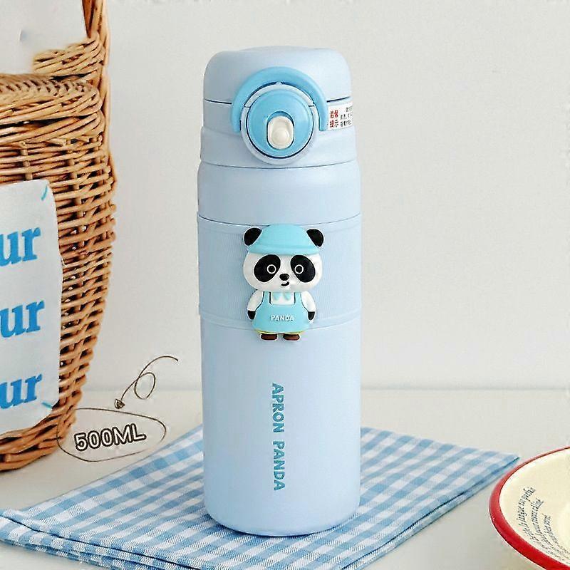 17oz/500Ml Stainless Steel Vacuum Insulated Water Bottle,Leakproof,BPA Free-Blue