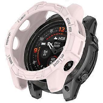 Tpu Horlogekast Voor Epix Pro (gen 2) 47mm/fenix 7 Pro/fenix 7, Anti-kras Hollow Cover Licht Roze