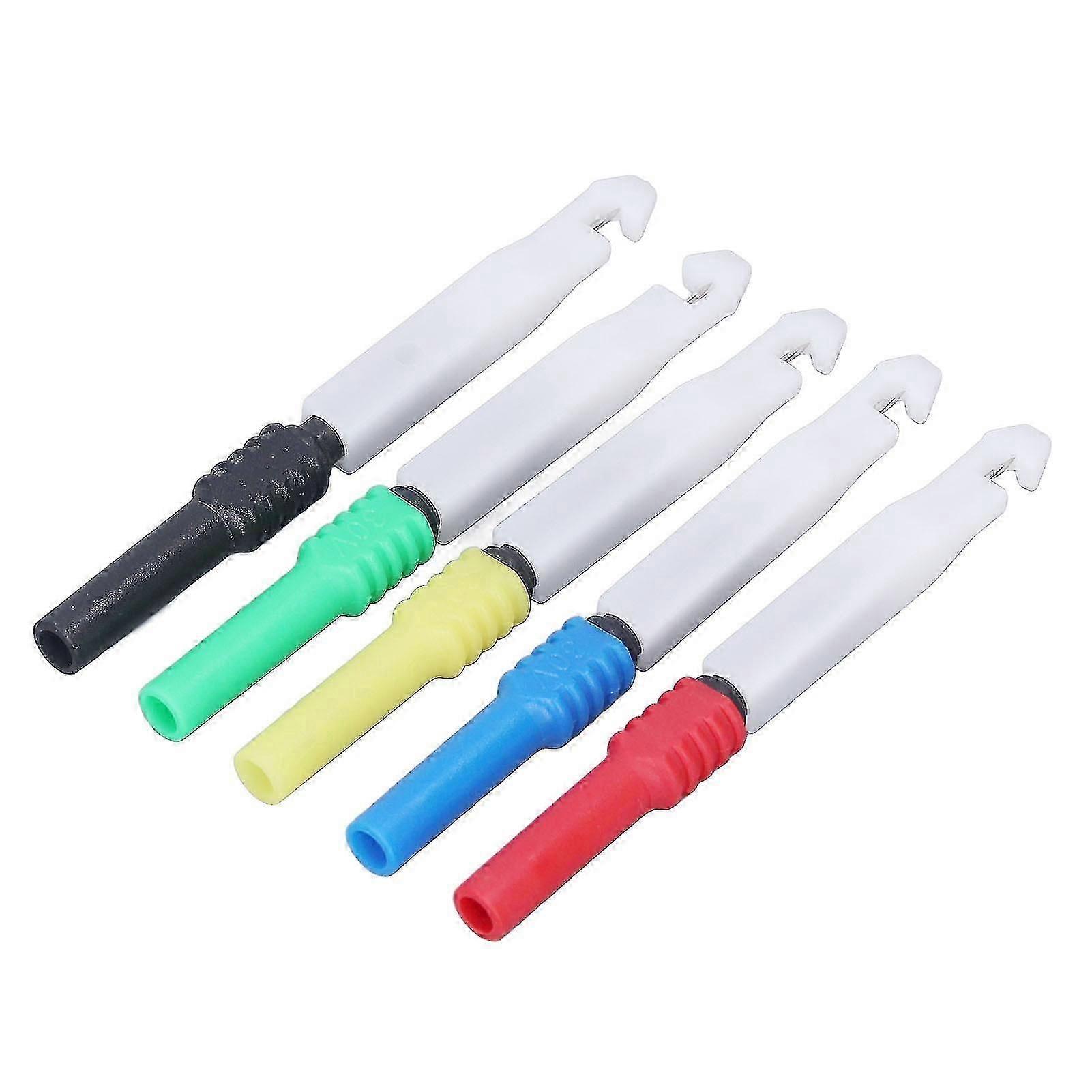 Mini Test Pins 0.7mm Set of 5 Multimeter Probes Wire Piercing Needles with Sheath