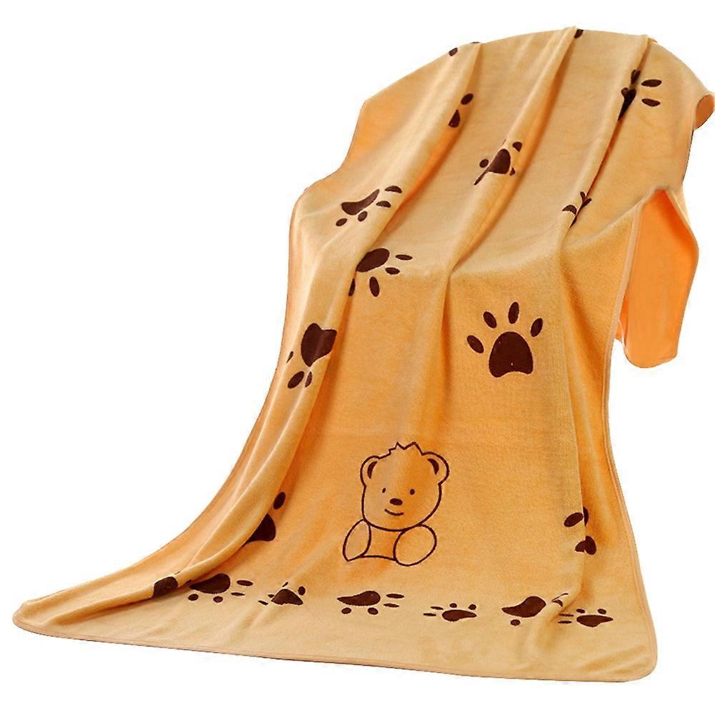 Pet Bath Towel Microfiber Strong Absorbing Water for Dog Cat